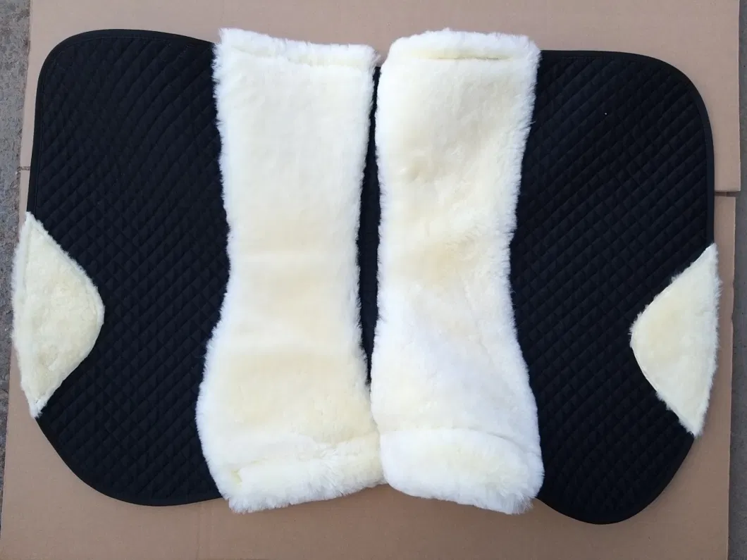 Factory Sale Real Lambskin Saddle Pads Equestrian Blanket Horse Riding