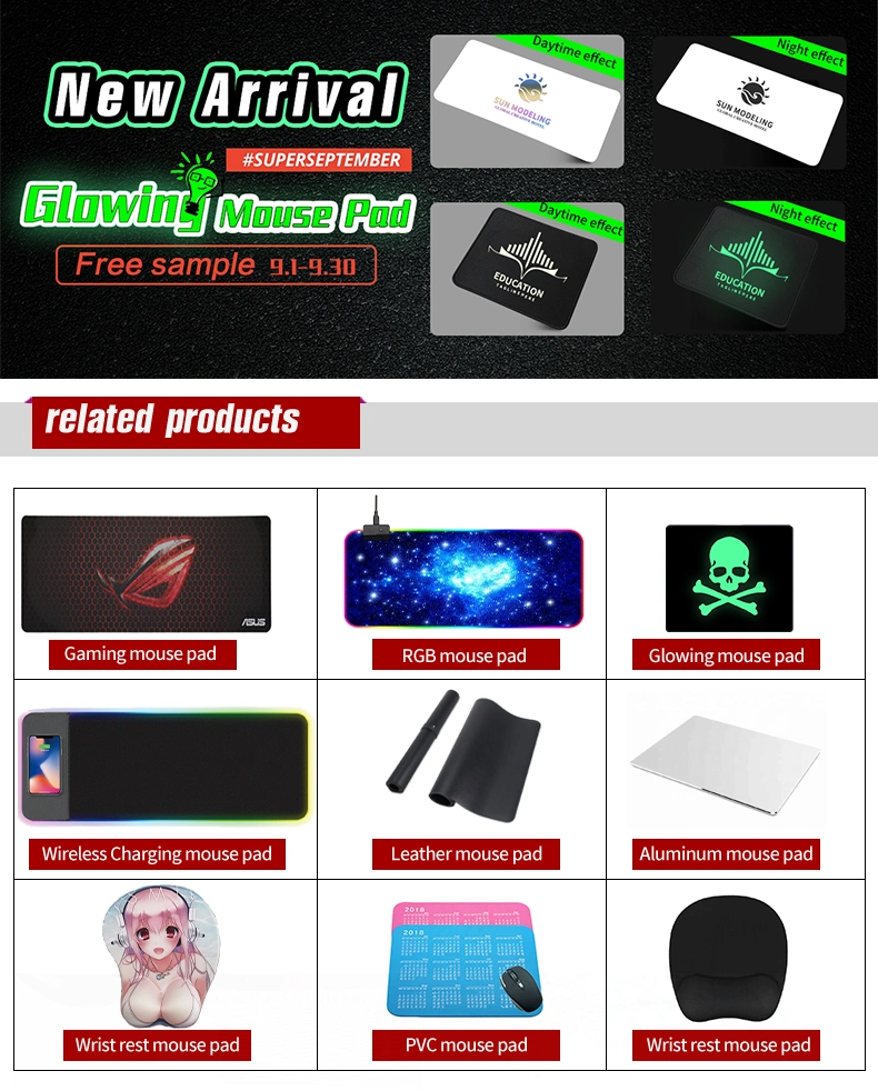 Custom Factory Gaming Mouse Pads Xxxl Big PC Desk Mats for OEM ODM with Edging Packaging and Logo Mousepads