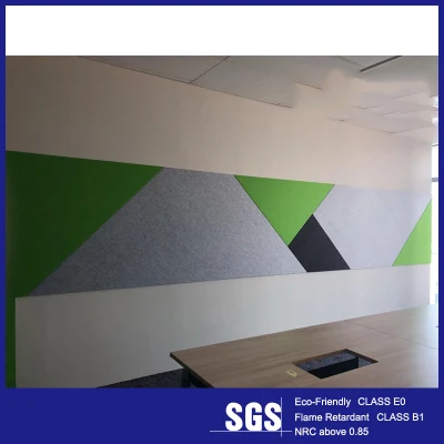 Art Acoustic Panel Absorber Board 3D Wall Felt Soundproof Decorative Hexagon Pet Polyester Fiber Acoustic Panels